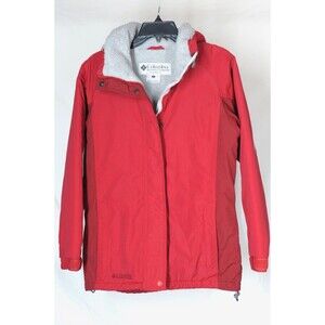 Vtg Columbia Coat Jacket Women's Size Small Snow Ski Fleece Lined Red